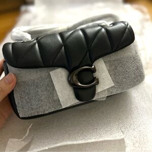 Coach Quilted Tabby Shoulder Bag 20 With Chain